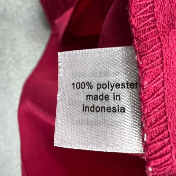 Lane Bryant Womens Top 20 Maroon 100% Polyester Cold‎ Shoulder Pullover Shirt - Picture 5 of 10